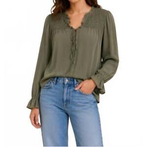 NEW PHIE COLLECTIVE modal mink top in sage